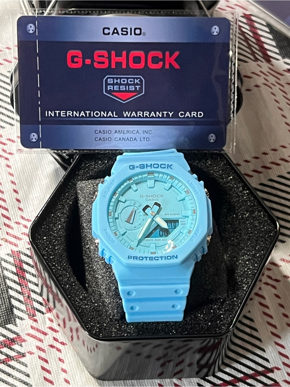 G-SHOCK Casio Unisex Light Blue Shock-Resistant Sport Watch